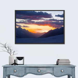 Sunset Over Hispar Pass Wall Art