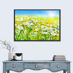 Sunlit Daisy Field Wall Art