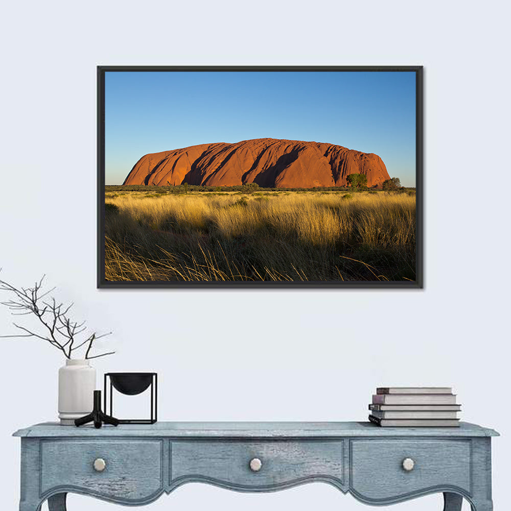 Uluru Red Rock at Golden Hour Wall Art