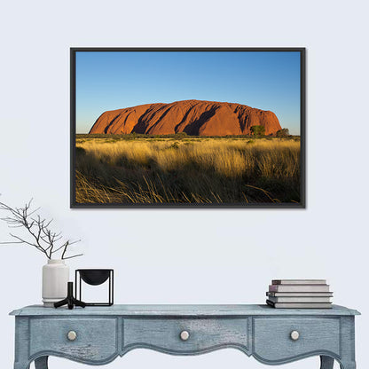 Uluru Red Rock at Golden Hour Wall Art