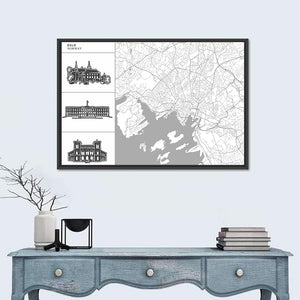 Oslo City Map Wall Art