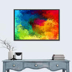Diagonal Rainbow Gradient Wall Art