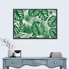 Layered Tropical Leaves Wall Art