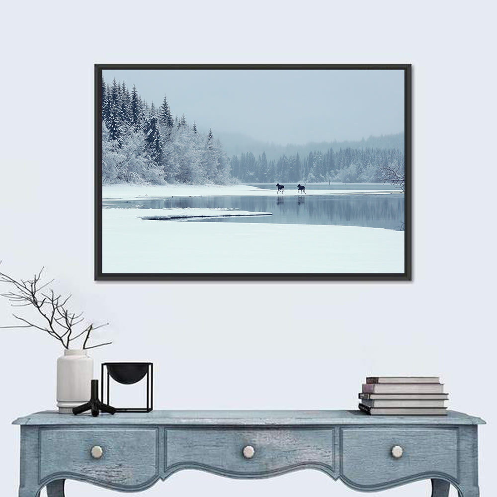Foggy Lake Selbu Wall Art