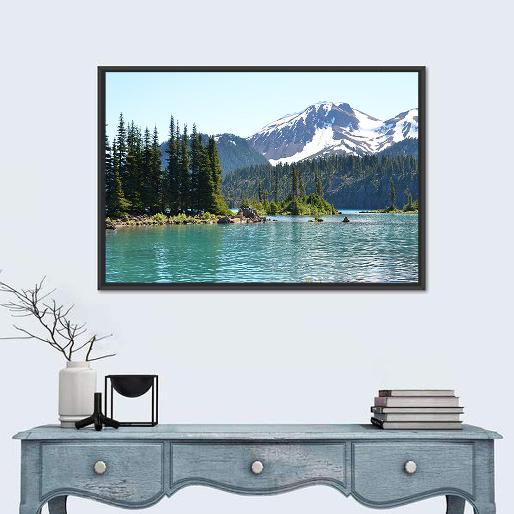 Garibaldi Lake Canada Wall Art in a room, landscape