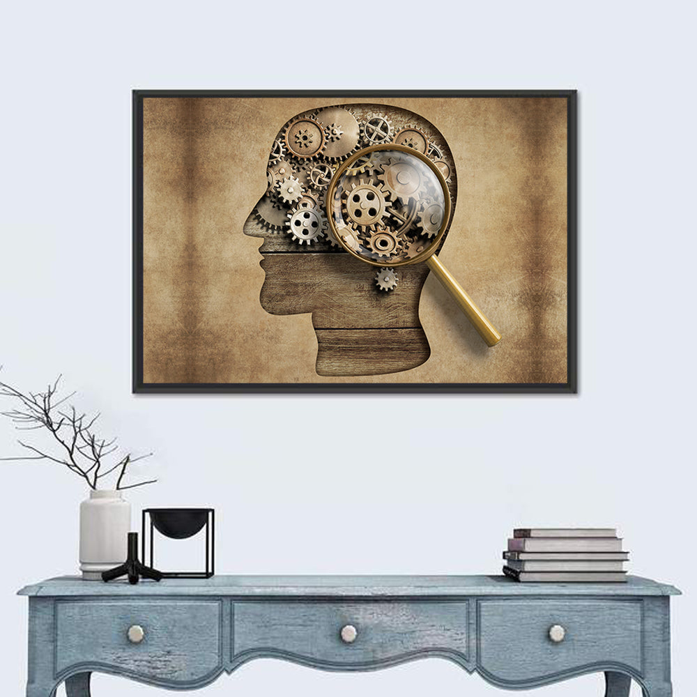 Mechanical Mind Concept Illustration Wall Art