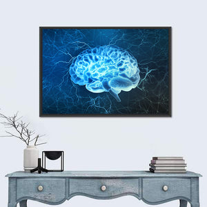 Electrical Activity Of Human Brain Wall Art