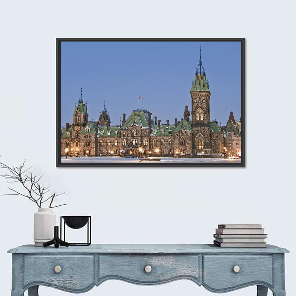 Ottawa Parliament Buildings at Dusk Wall Art