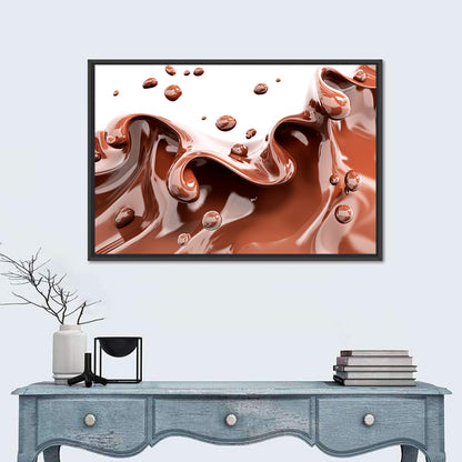 Liquid Chocolate Splash Wall Art
