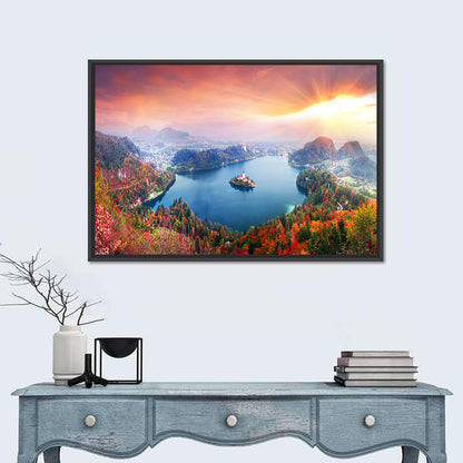 Morning on Lake Bled Wall Art