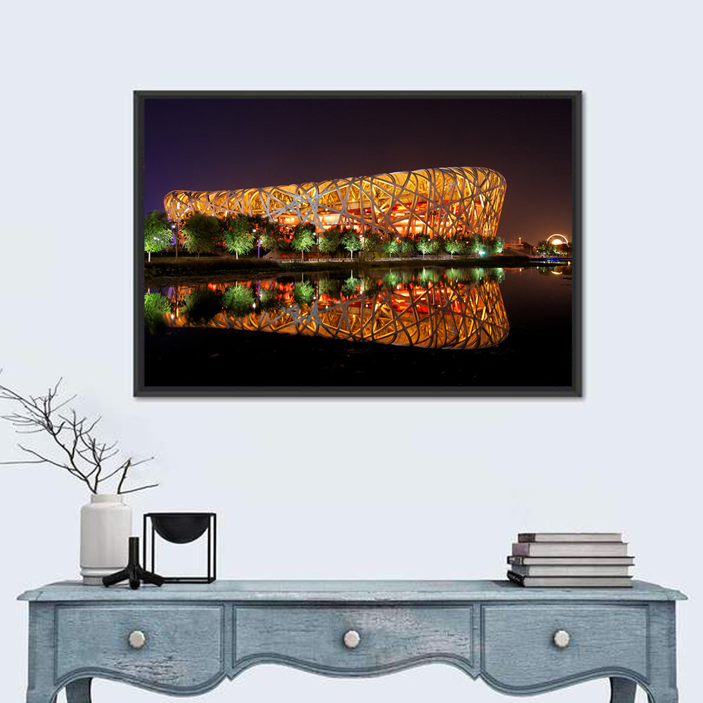 Beijing National Stadium at Night Wall Art