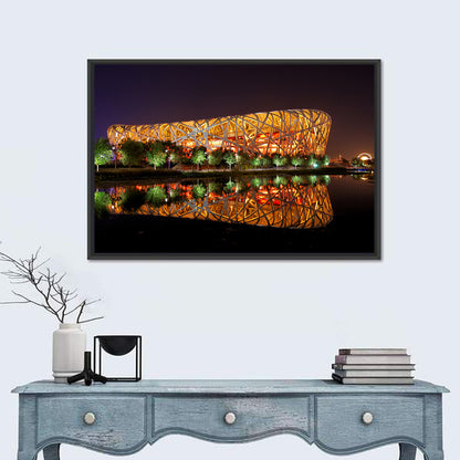 Beijing National Stadium at Night Wall Art