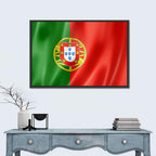 Portuguese Flag with Coat of Arms Wall Art