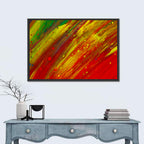 Vibrant Fluid Abstract with Cells Wall Art