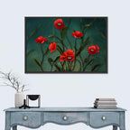 Surreal Poppies with Eyes Wall Art