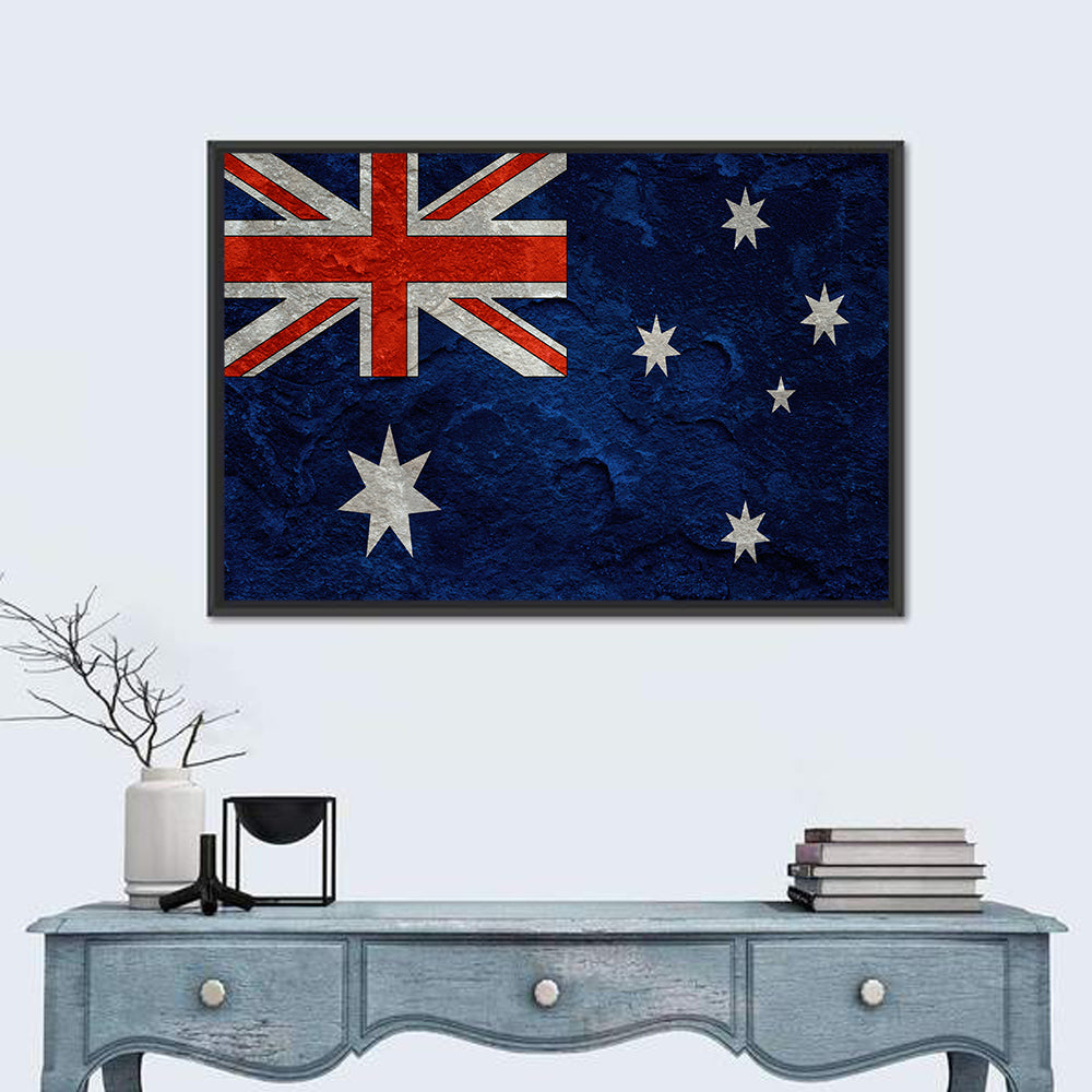 Distressed Australian Flag Wall Art