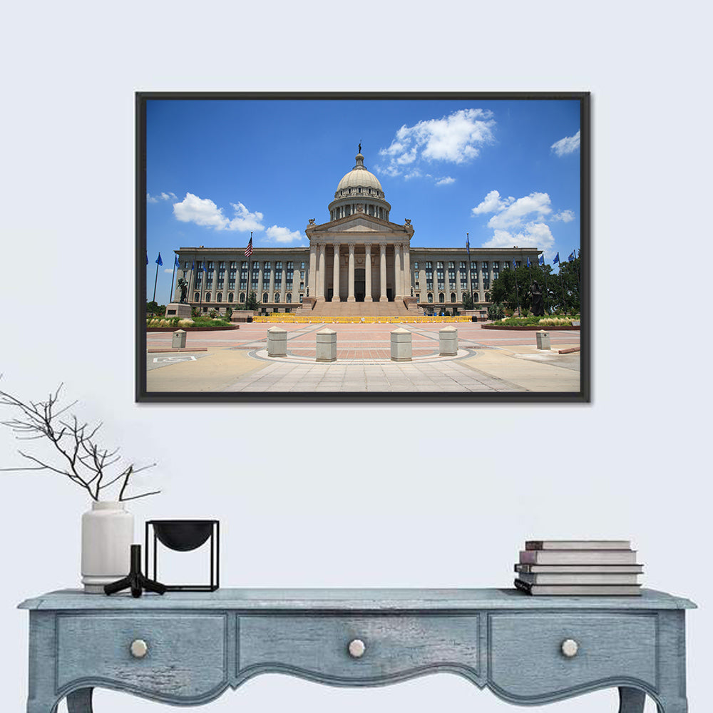 Oklahoma State Capitol Wall Art in a room, landscape