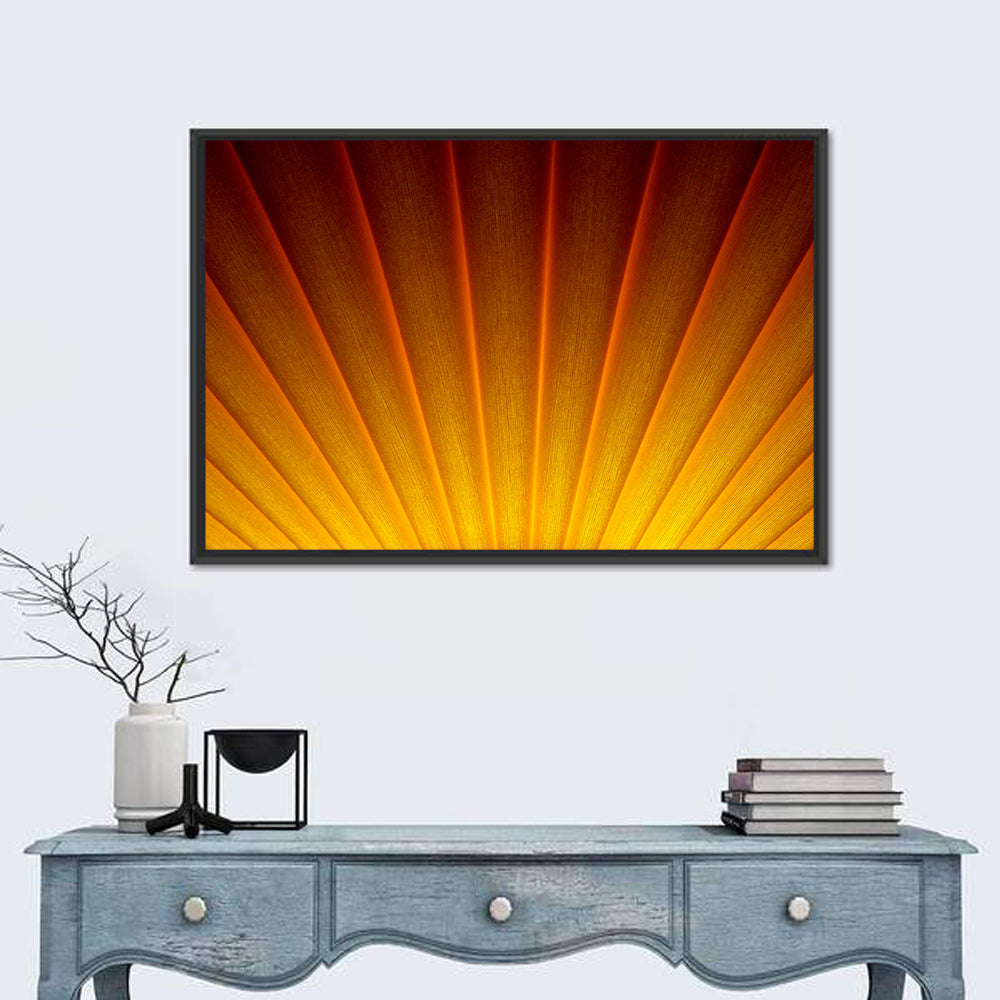 Pleated Sunburst Illustration Wall Art