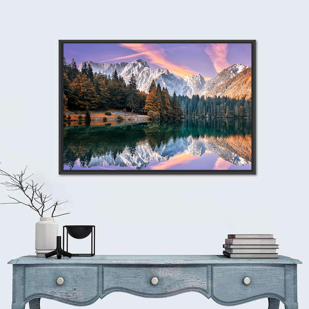 Fusine Lake at Dusk Wall Art
