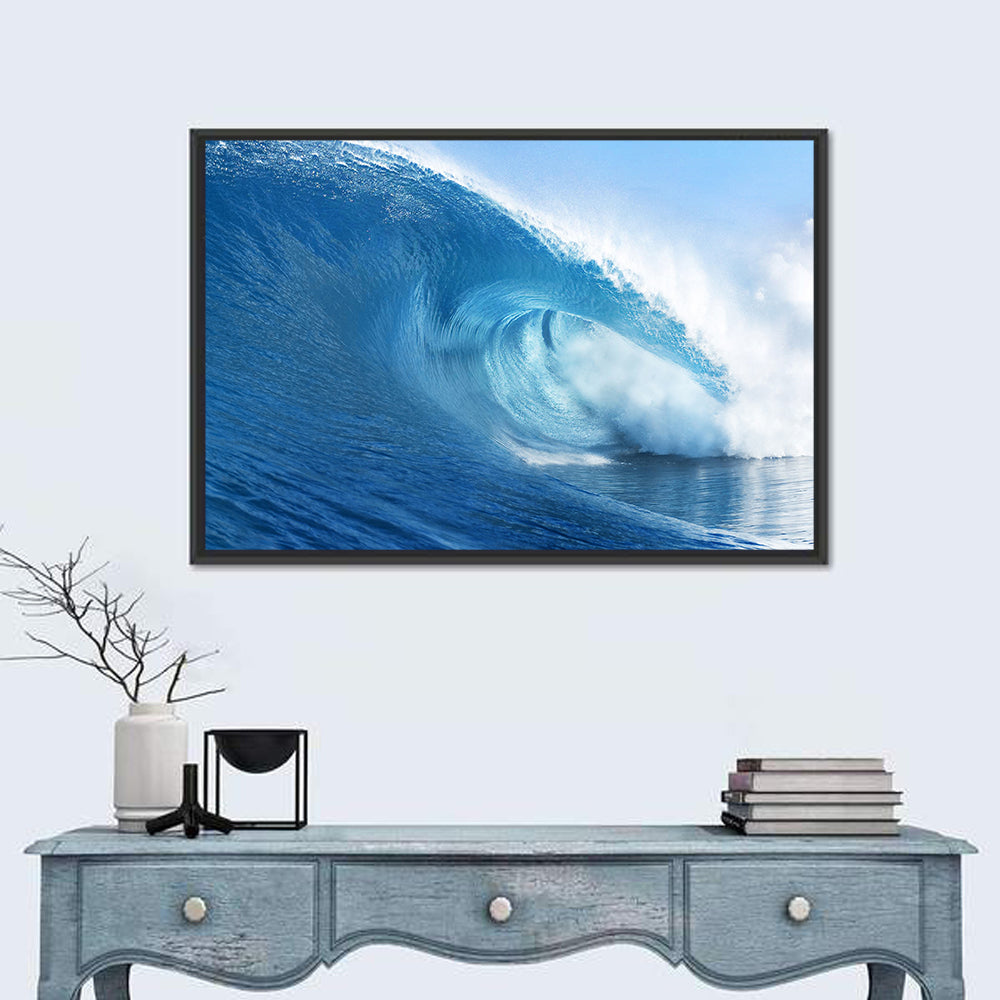 Blue Surf Barrel Wall Art