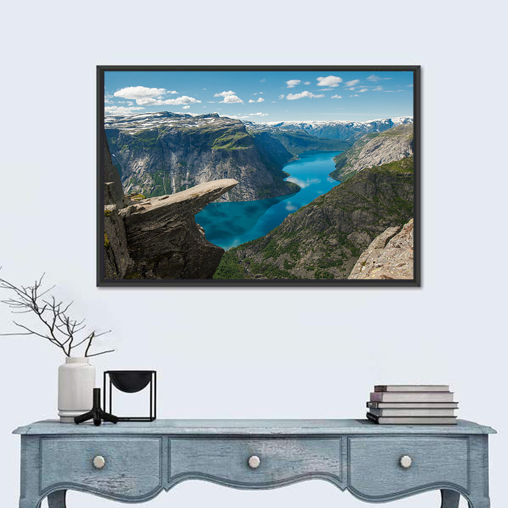 Trolltunga Over Ringedalsvatnet Wall Art