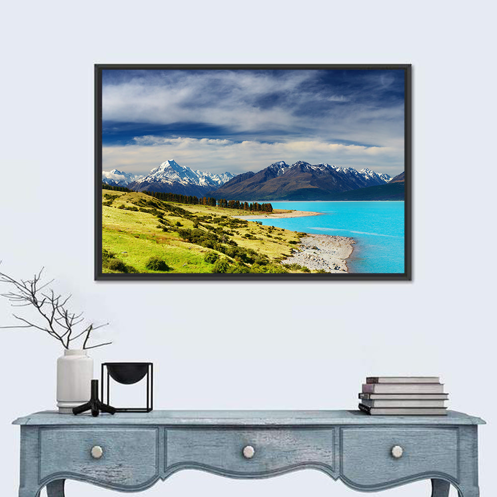 Mount Cook Over Lake Pukaki Wall Art