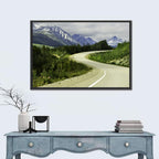 Winding Road to Snow Capped Alaskan Peaks Wall Art