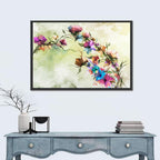 Abstract Floral Branches in Oil Wall Art