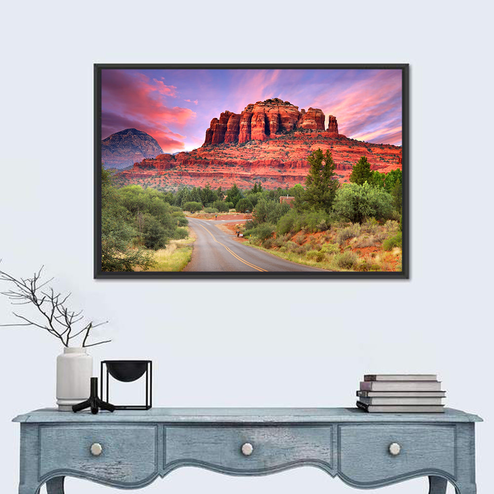 Drive Toward Cathedral Rock, Sedona Wall Art