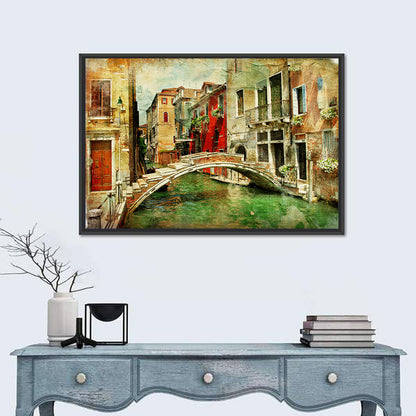 Venetian Canal Romance Wall Art