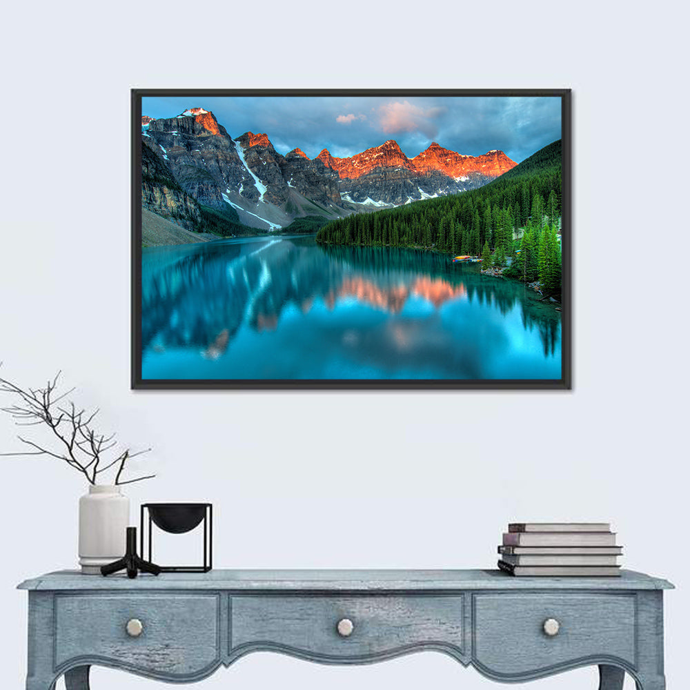 Moraine Lake at Golden Hour Wall Art