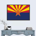 Arizona State Flag Graphic Wall Art