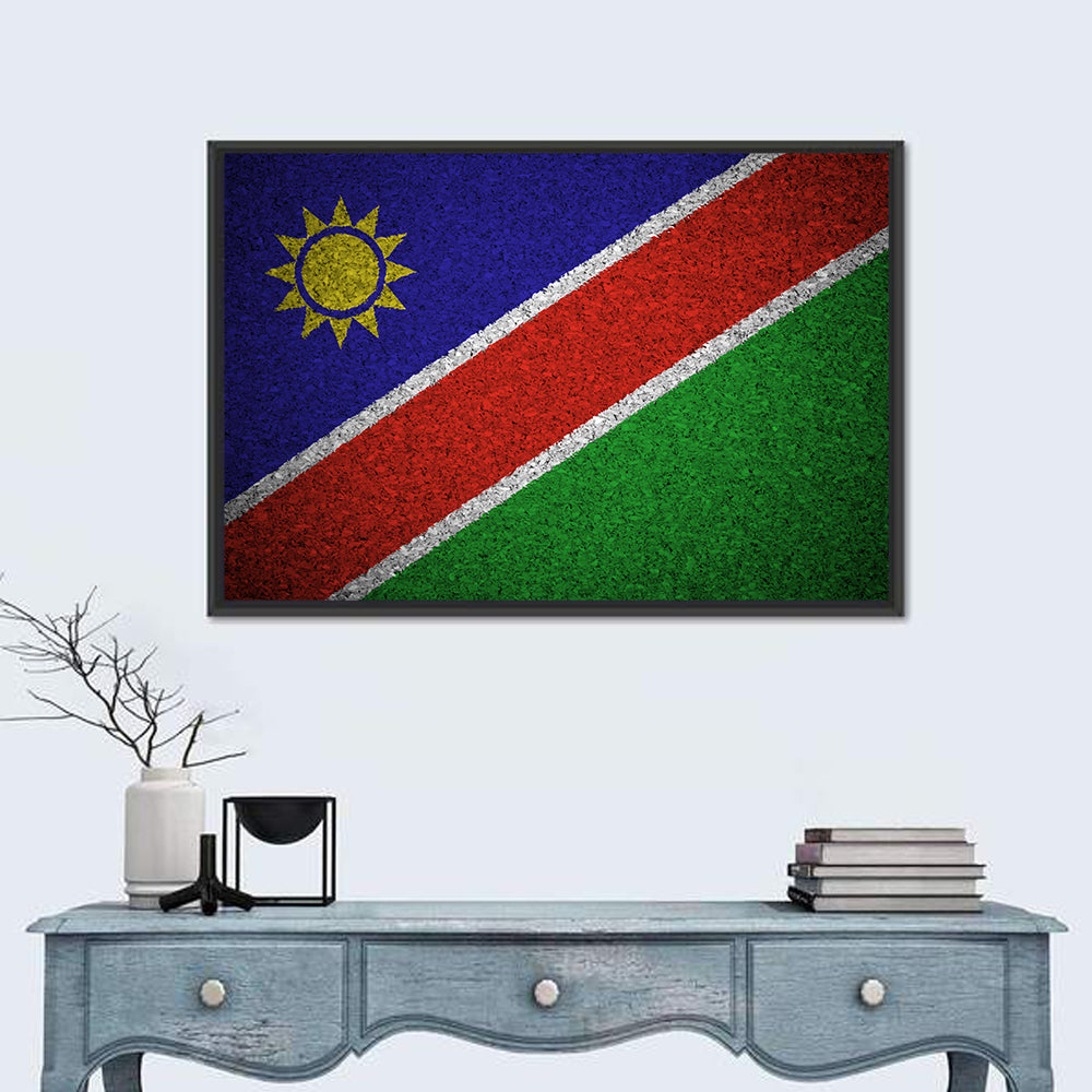 Namibian Flag Graphic Wall Art