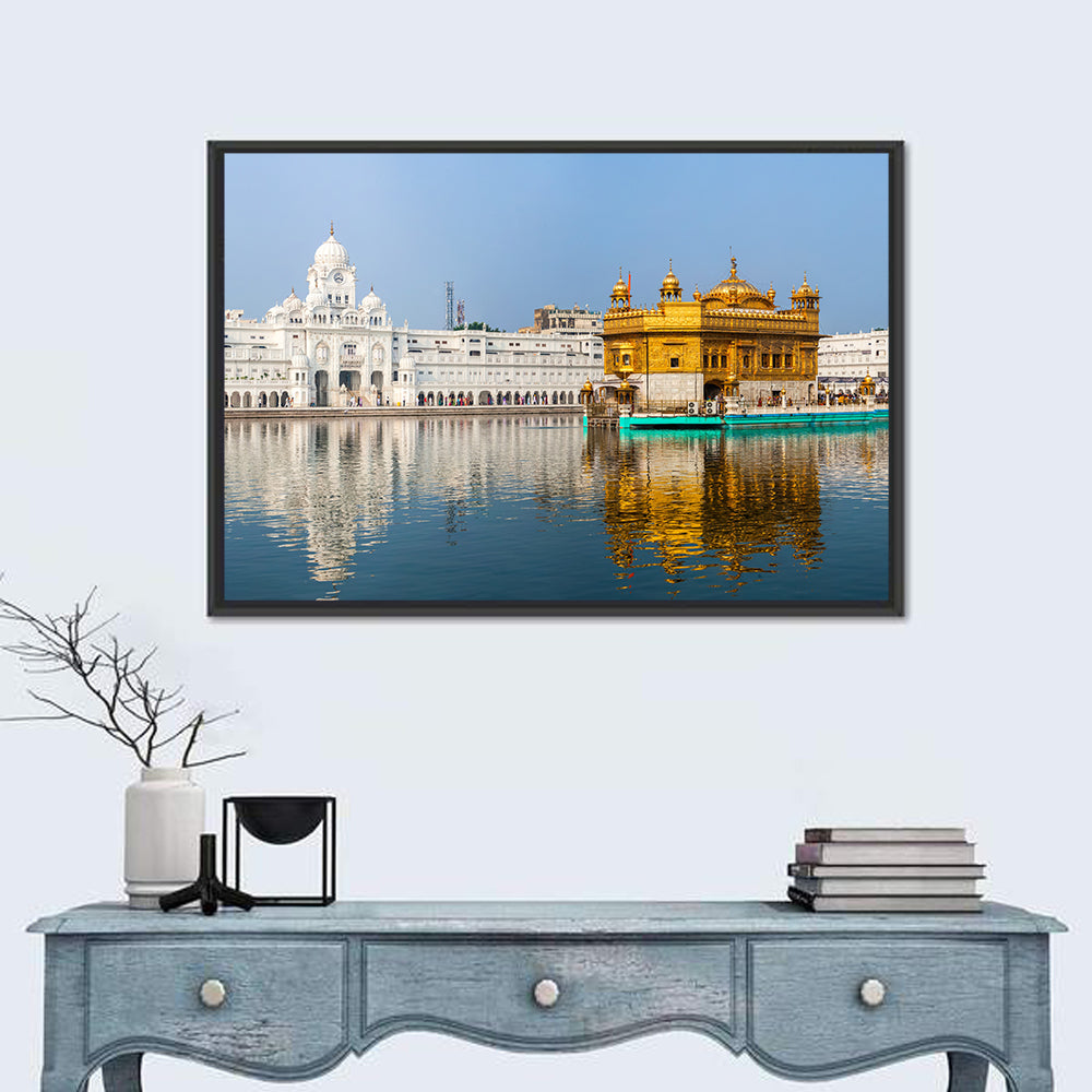 Golden Temple, Amritsar Wall Art in a room, landscape