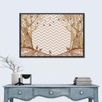 Marble Forest Silhouette Wall Art