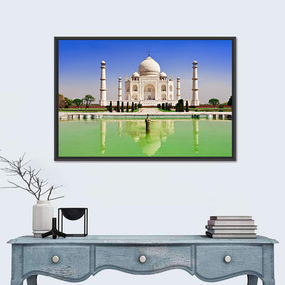 Taj Mahal Day Reflection Wall Art