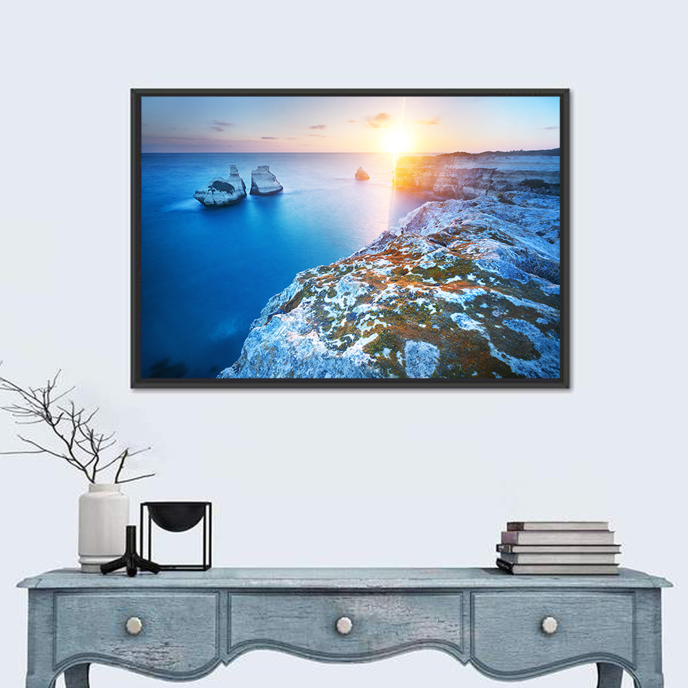 Torre Dell'orso Sunset Cliffs Wall Art in a room, landscape