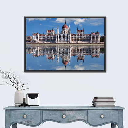 Hungarian Parliament Dome Reflection Wall Art