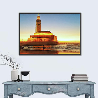Hassan Ii Mosque at Sunset, Casablanca Wall Art