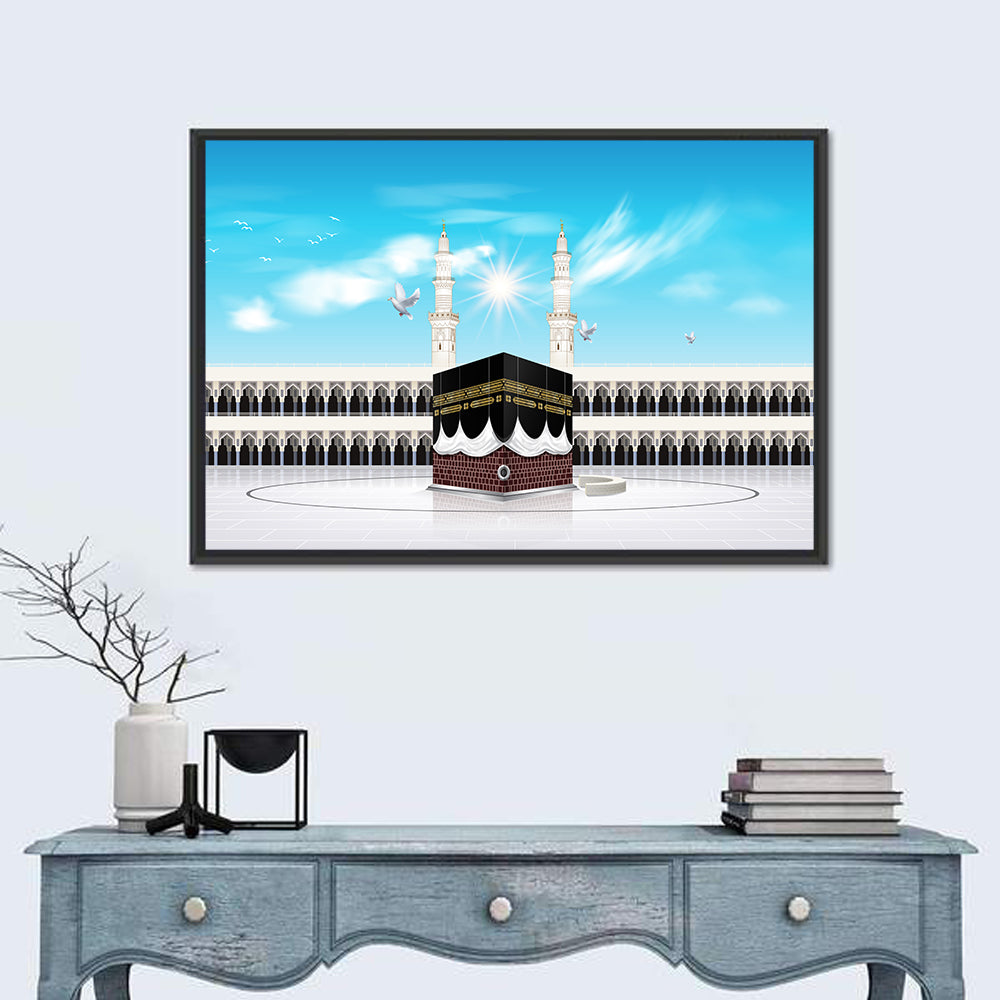 Khana E Kaaba Wall Art in a room, landscape