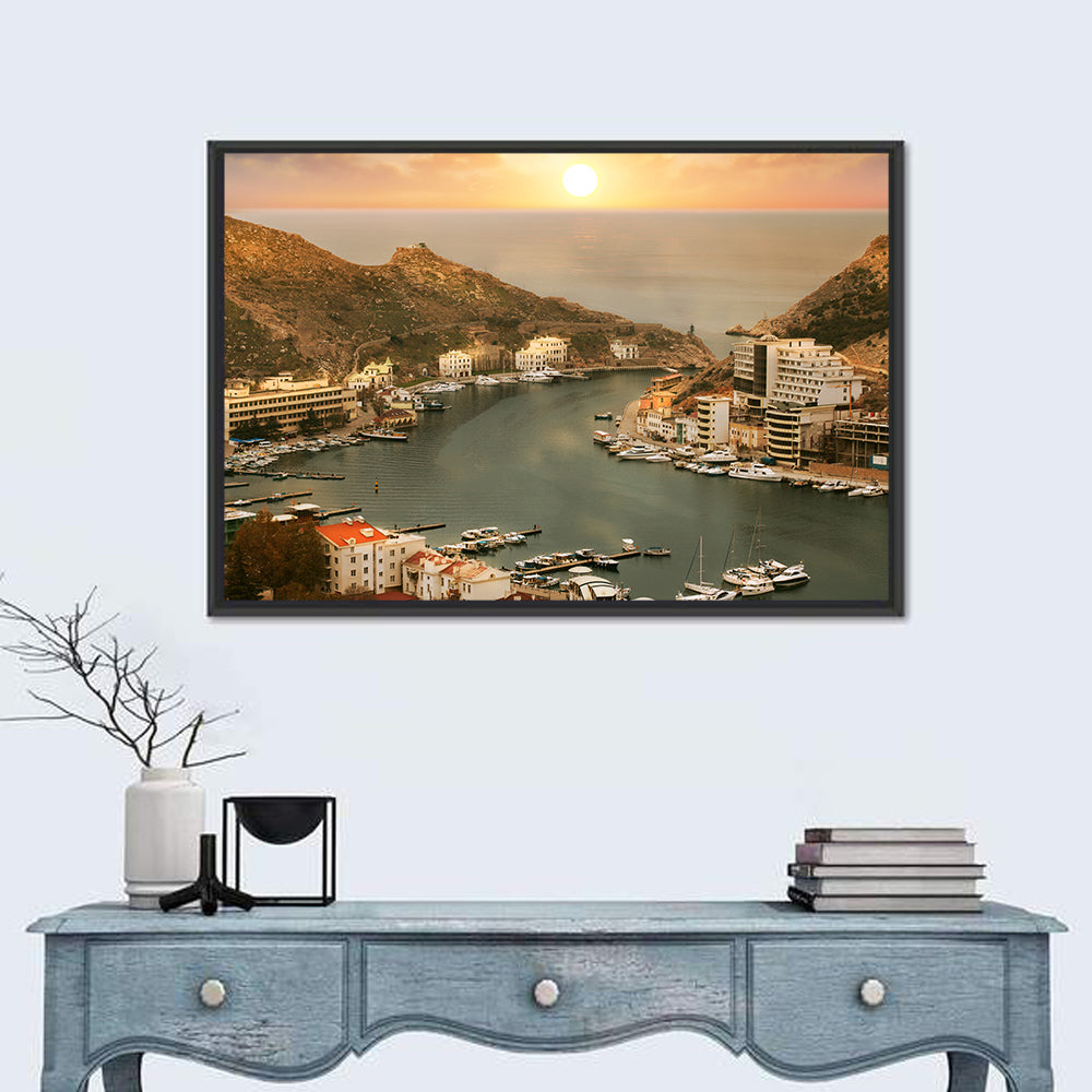 Balaklava Bay at Sunset Wall Art