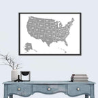 United States Map Wall Art