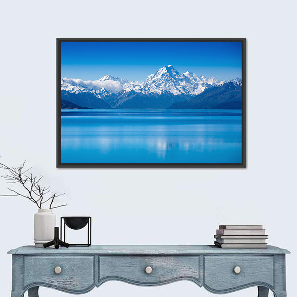Lake Pukaki, Aoraki Mount Cook Wall Art in a room, landscape