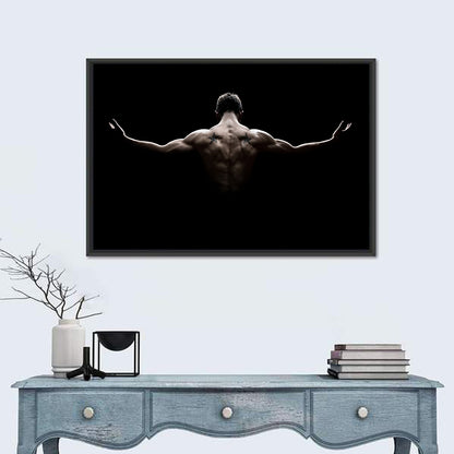 Muscular Back with Nautical Star Tattoos Wall Art