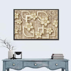 Layered 3d Floral Mural Wall Art