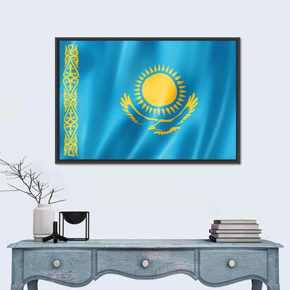 Flag Of Kazakhstan Wall Art