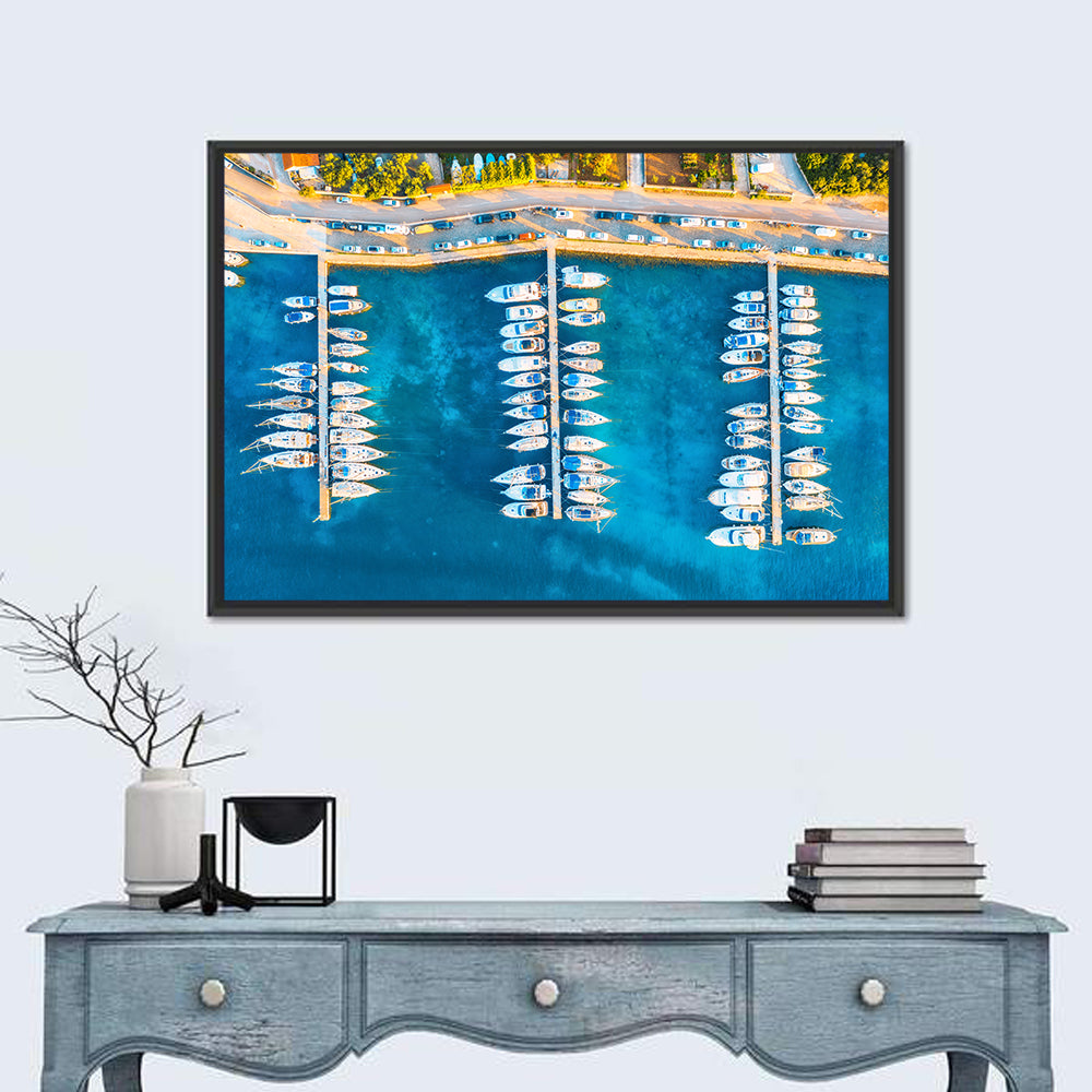 Aerial Marina in Croatia Wall Art