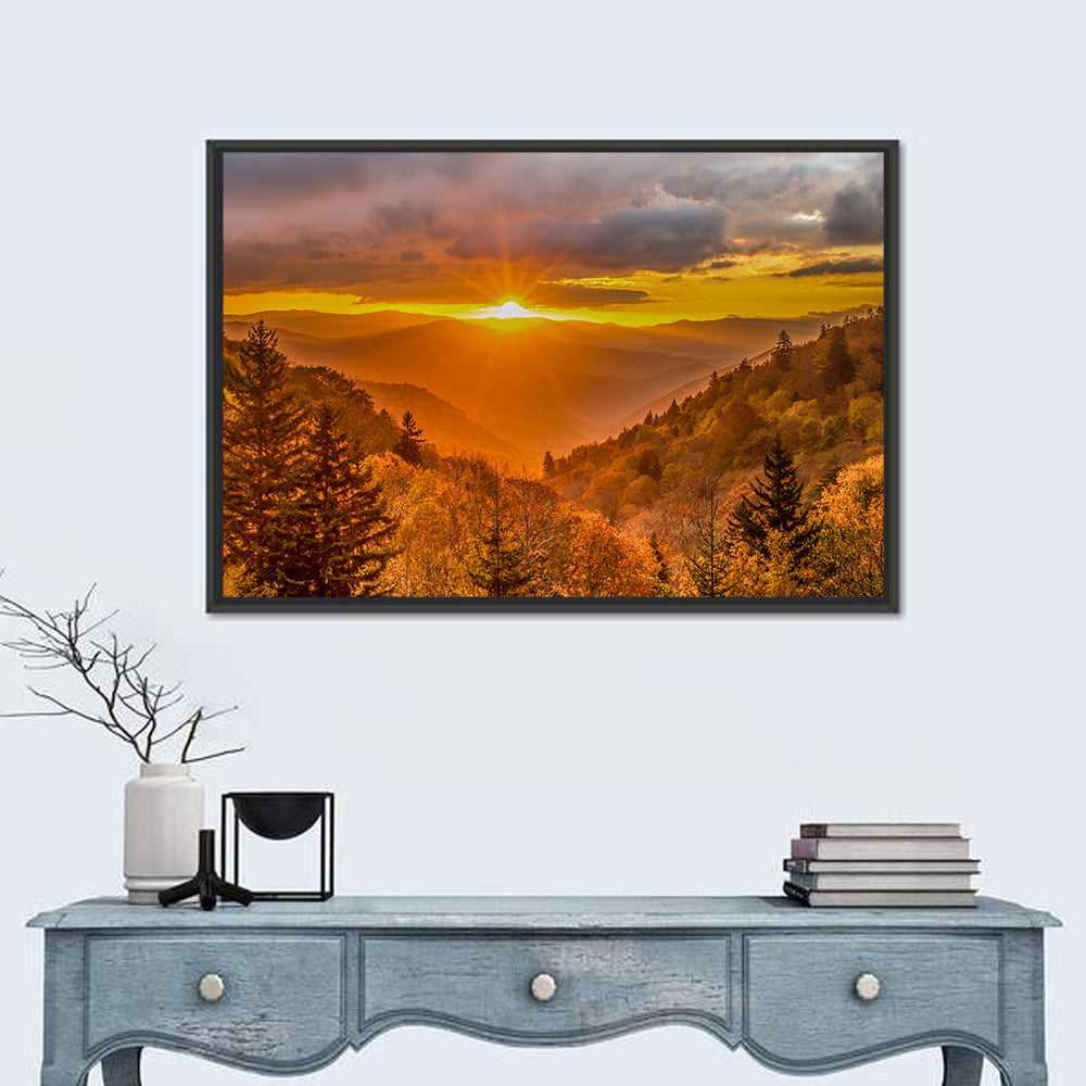 Sunrise At Great Smoky Mountains National Park Wall Art