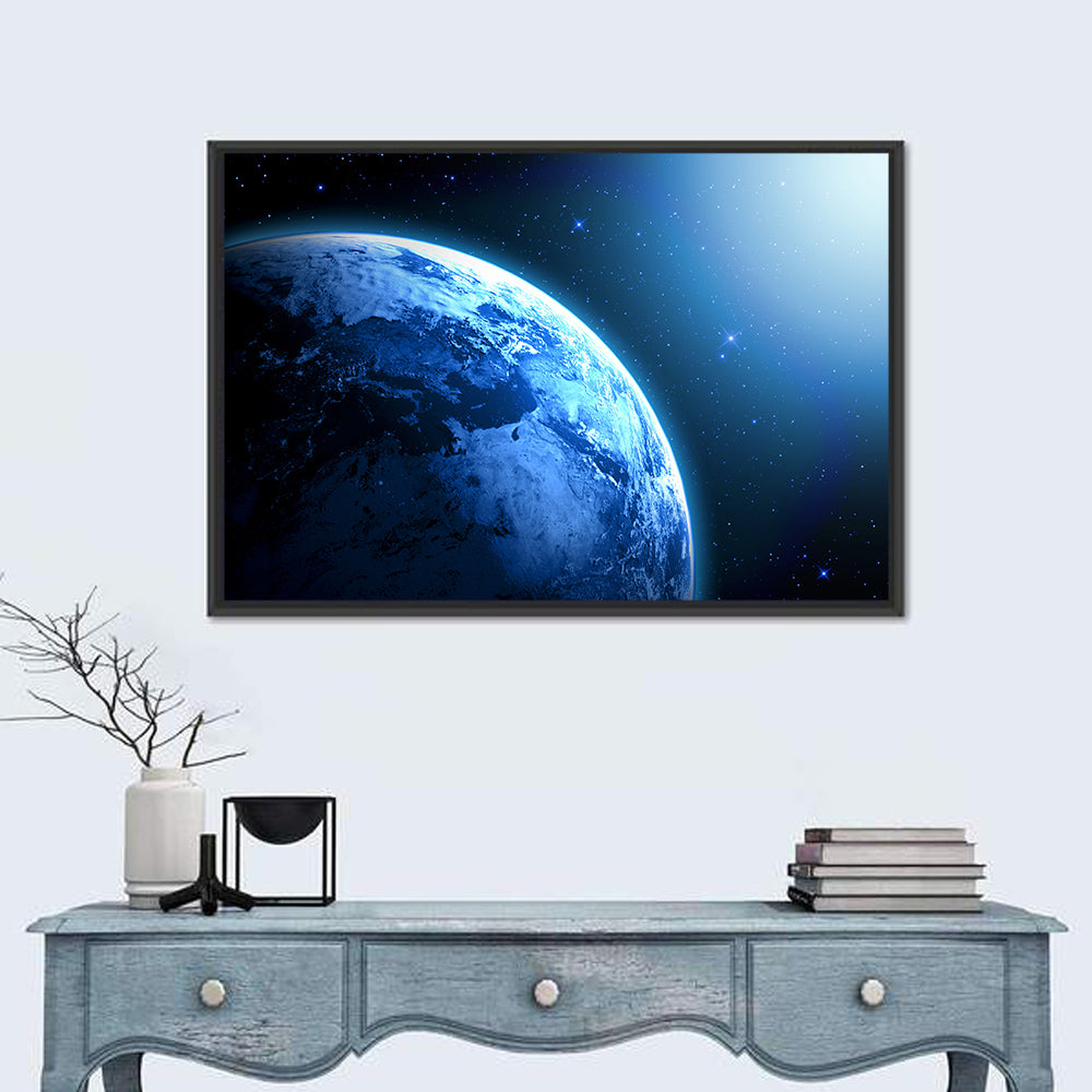 Planet Earth in Space Wall Art