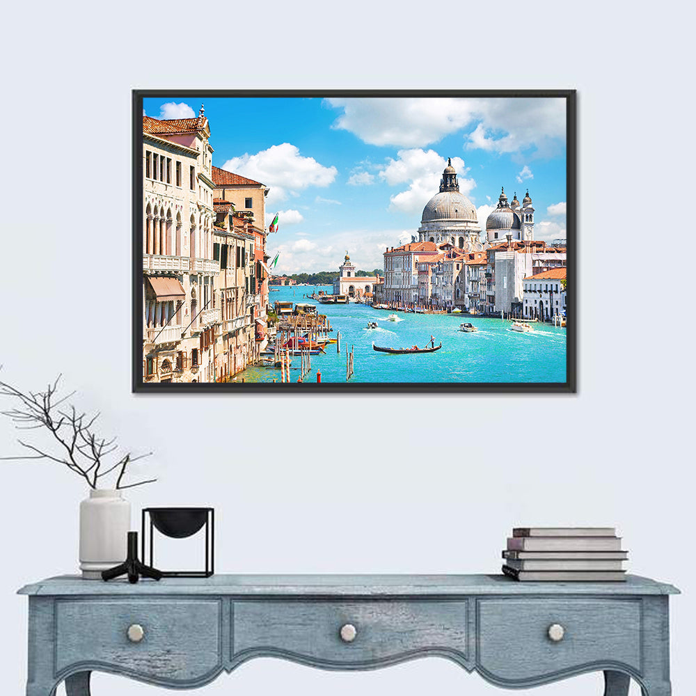 Grand Canal with Santa Maria Della Salute Wall Art